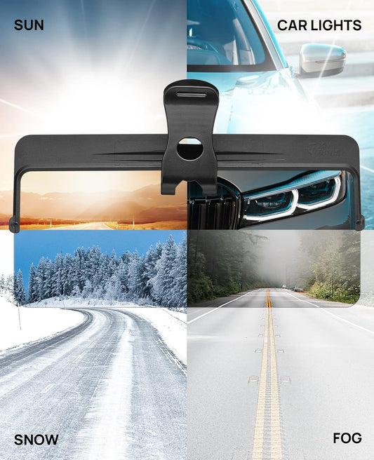 Universal Car Sun Visor With Polarized Glare Protection